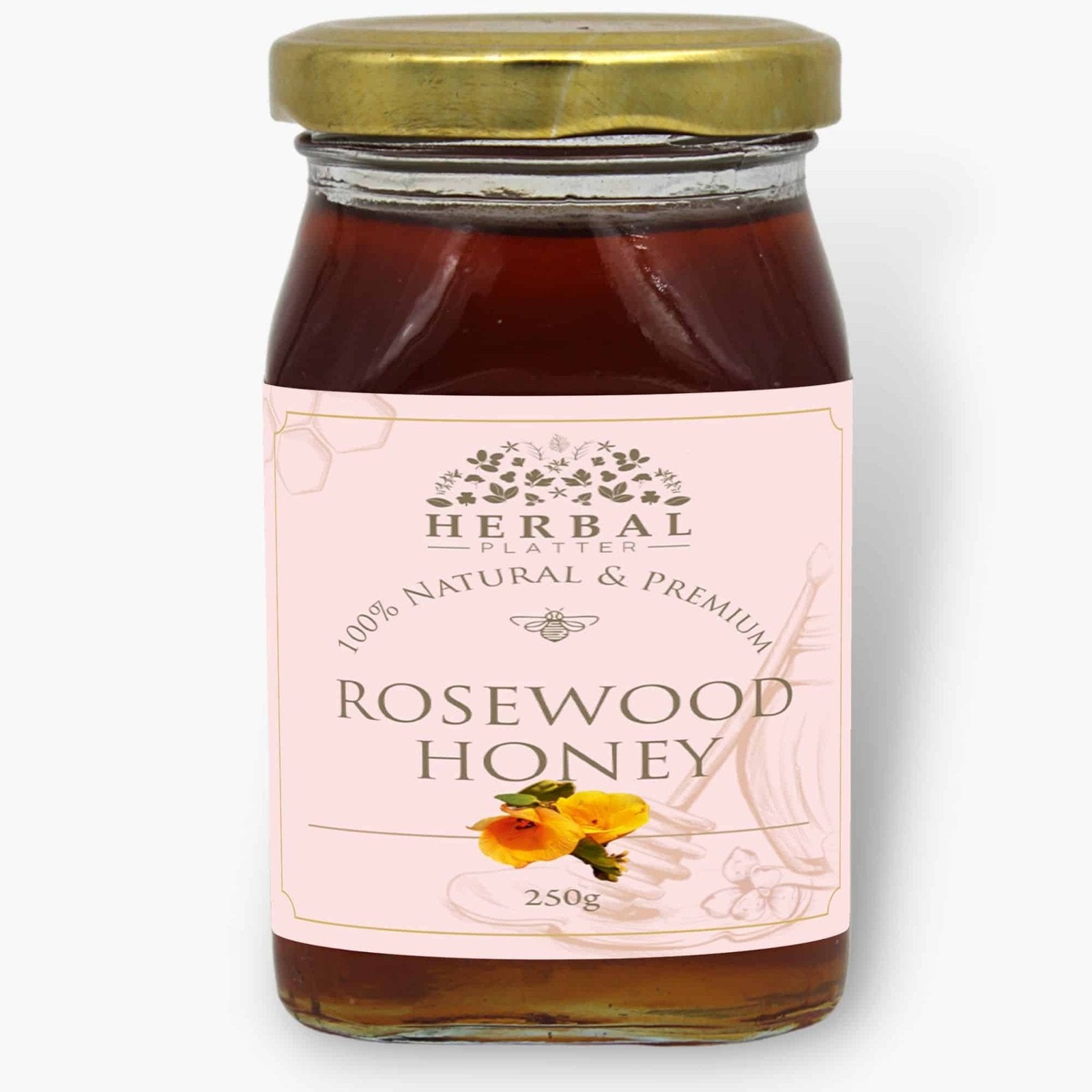 Raw Unprocessed Rosewood Honey - 100% Pure Original Unpasteurized Monofloral Honey