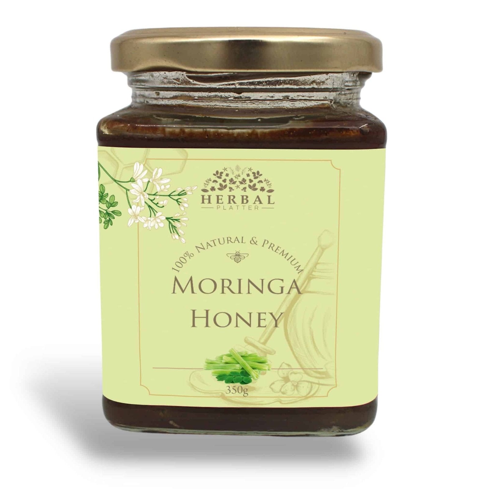 Raw Unprocessed Moringa Honey - 100% Pure Original Unpasteurized Monofloral Honey