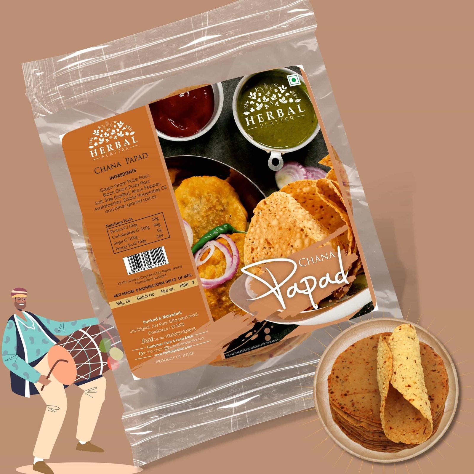 Chana Papad | Authentic Rajasthani Taste | 500g