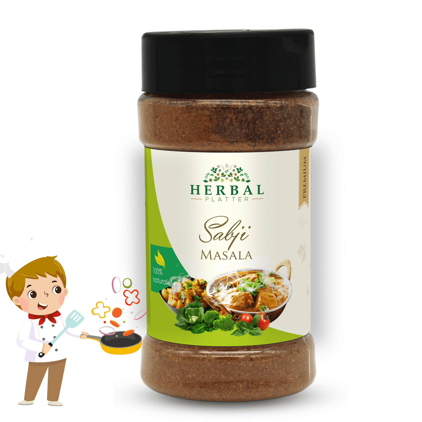 Sabji Masala Powder - 100 Gram | Naturally Processed, No Artificial Additives and NO Preservatives
