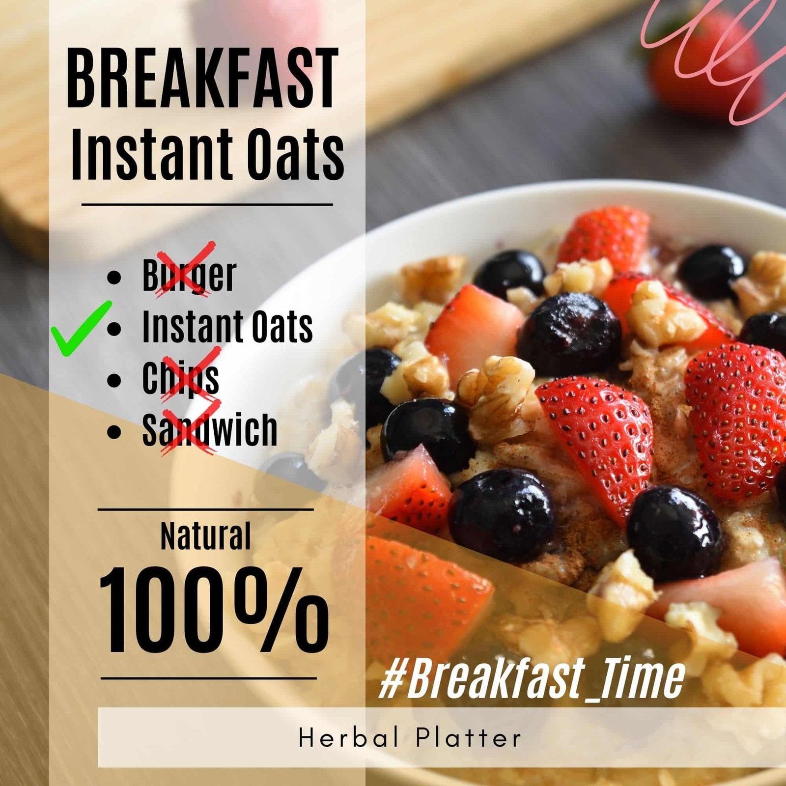 Instant Rolled Oats | Ready to Eat | Vegan & Gluten Free | Oats for Weight Loss| 500g
