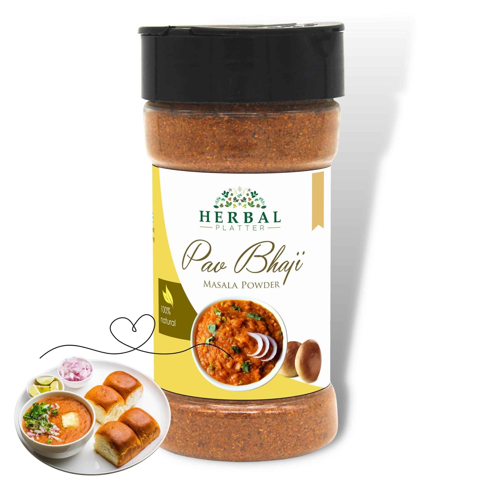 Pav Bhaji Masala 100g | Delicious & Aromatic Pav Bhaji Masala Mix | Curry Masala Powder | Hygienically Packed |