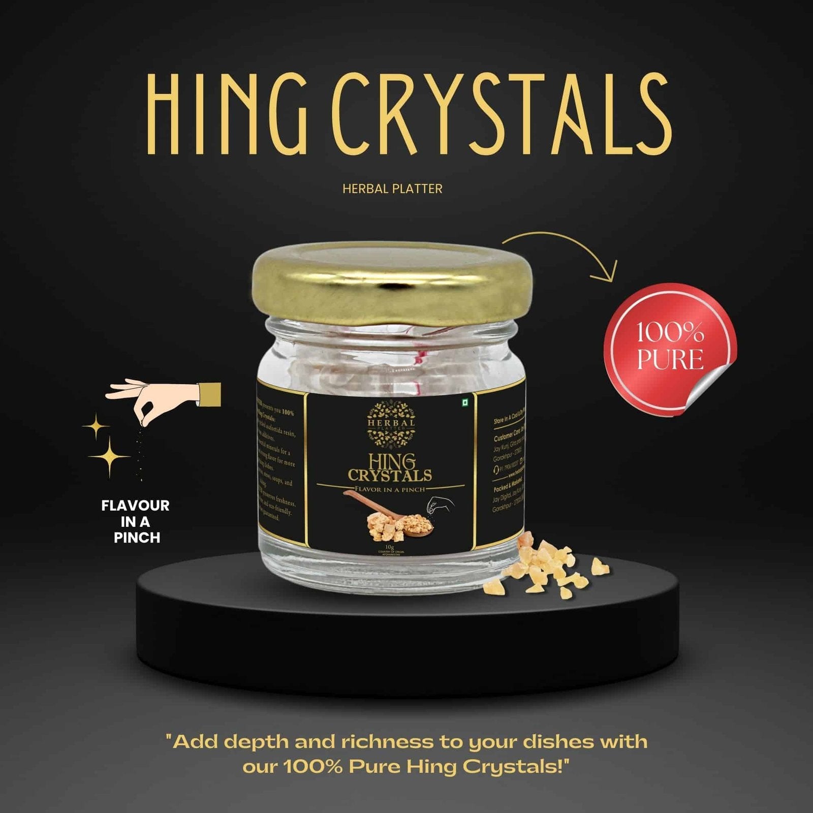 Extra Strong Afgani Asafoetida | Pure Hing Crystals