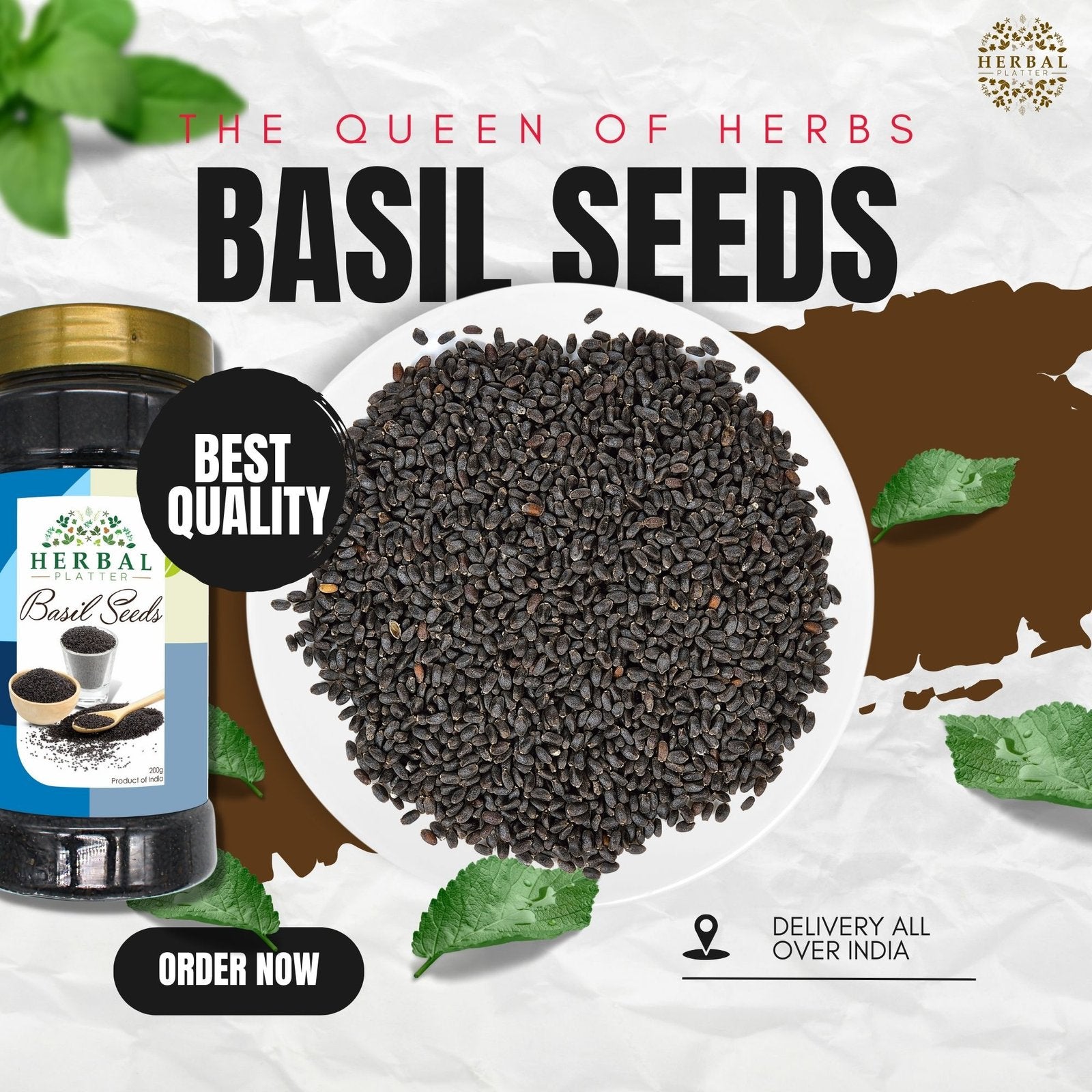 Premium Basil Seeds | Seed for Weight Loss