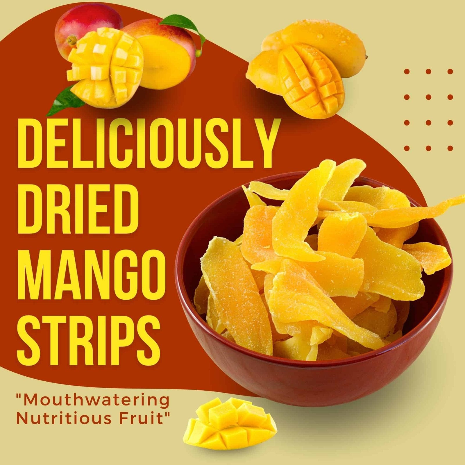 Dehydrated Mango Slice| Dried Mangoes | 250g Stand-up Pouch