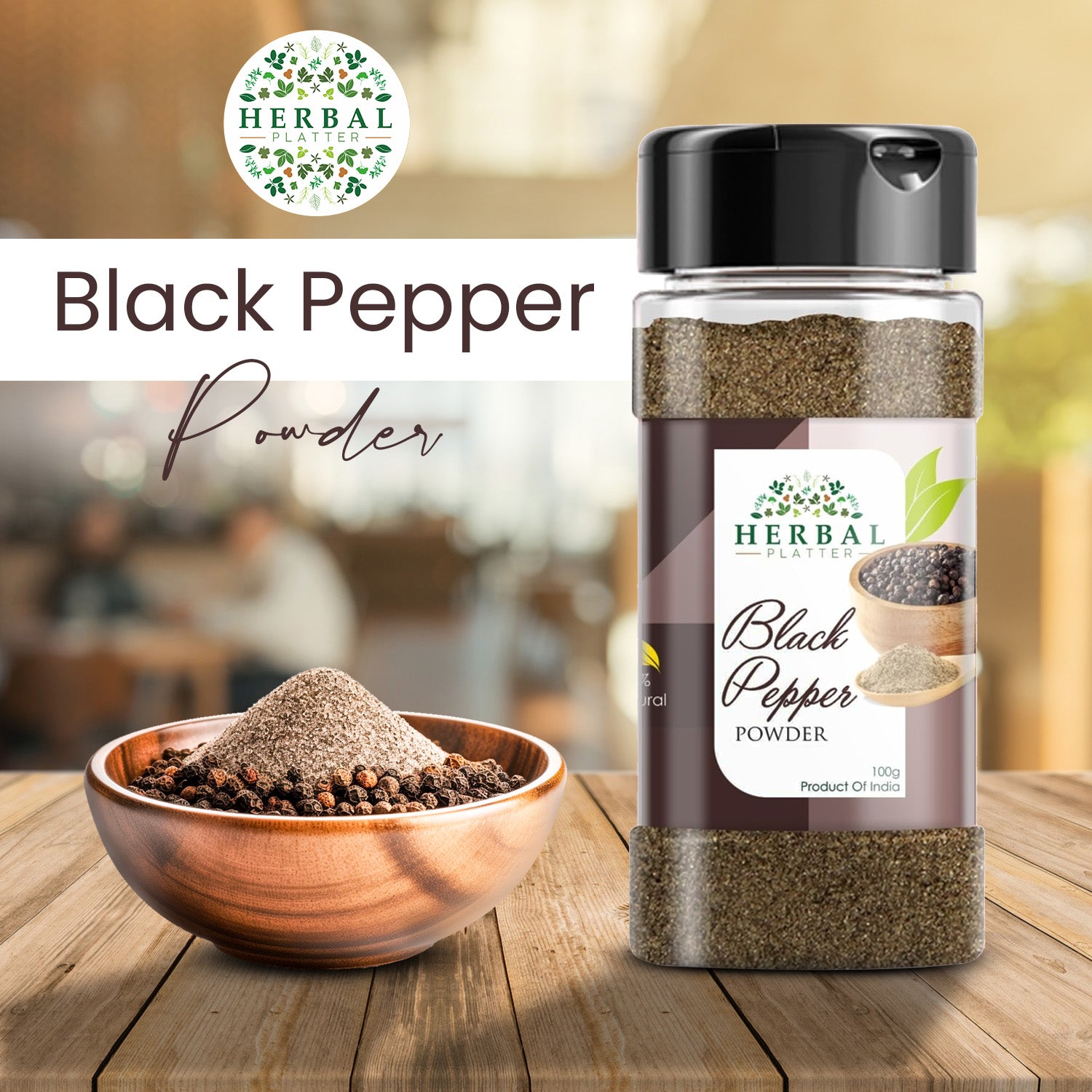 Potent Black Pepper Powder (Kali Mirch) | 100g