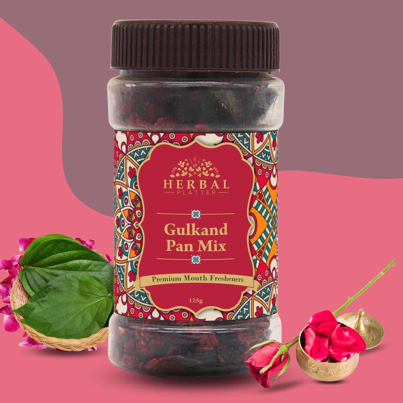 Gulkand Pan Mix | Mouth Freshener(Mukhwas) | 125g