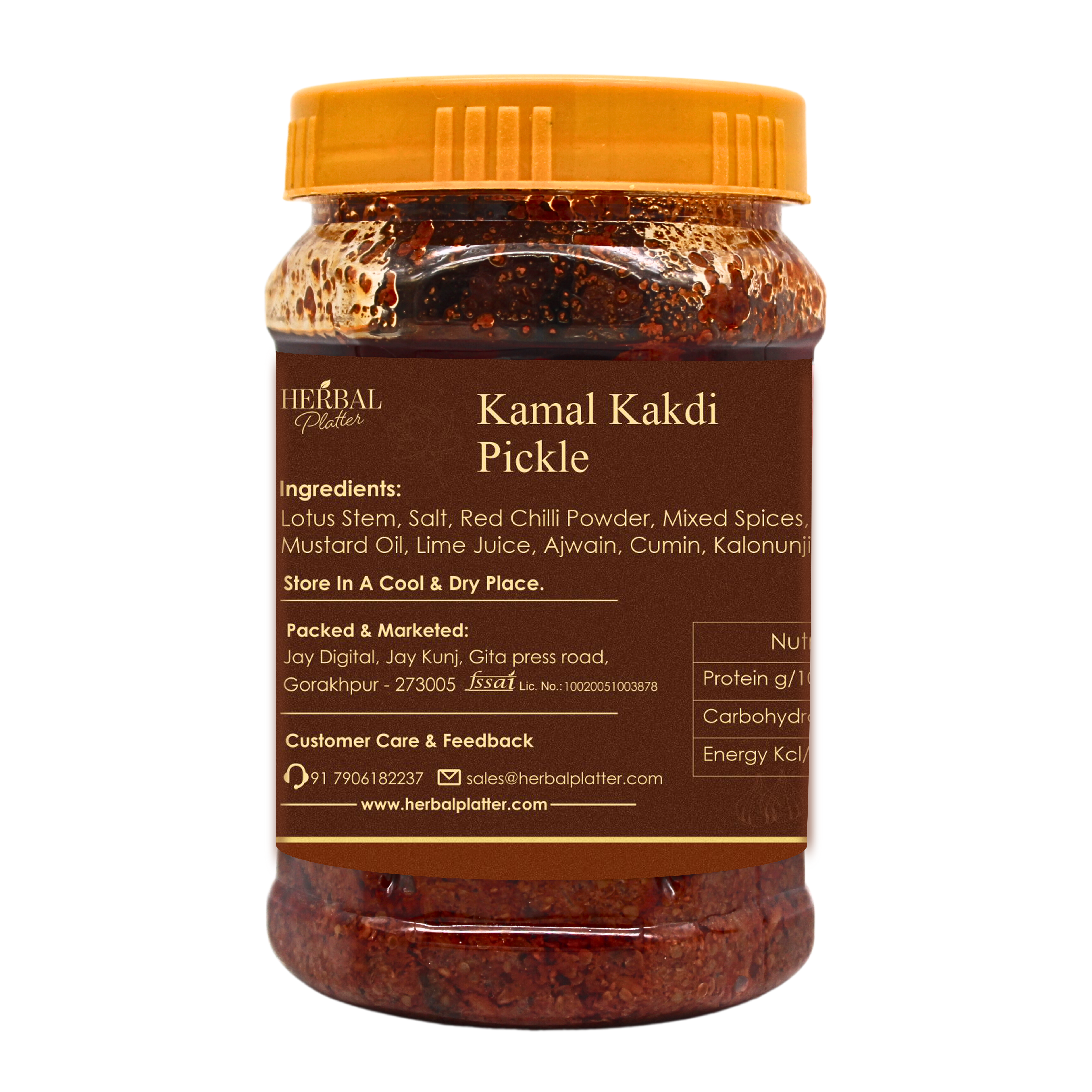 Rajasthani Kamal Kakdi Pickle| Lotus Stem| No Added Chemical No Preservative| Preserved in A grade Mustard Oil|500g Jar