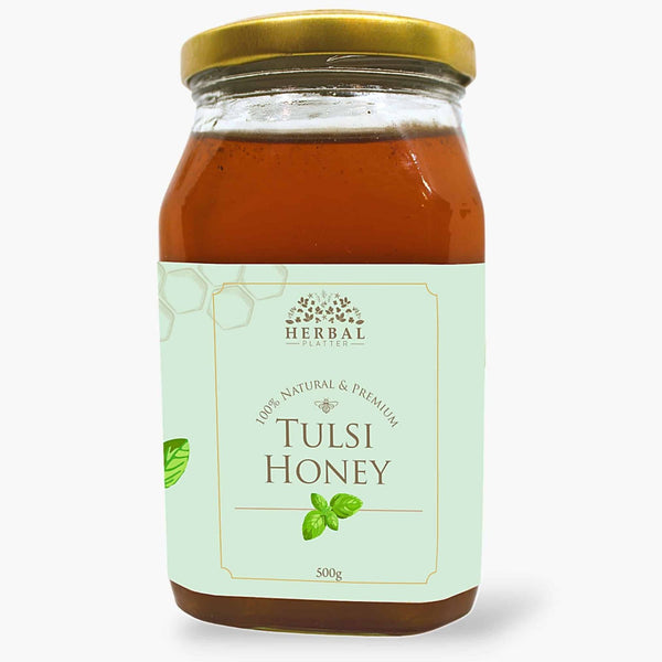 Raw Unprocessed Tulsi Honey - 100% Pure Original Unpasteurized Monofloral Honey