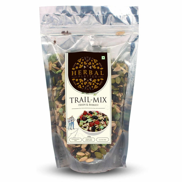 Trail Mix Roasted Seeds & Berries | Healthy Snacks | 250g Zipper