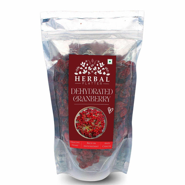 Dehydrated Cranberry| Dried Cranberries | Unsweetened | Sugar Free| 250g Stand-up Pouch