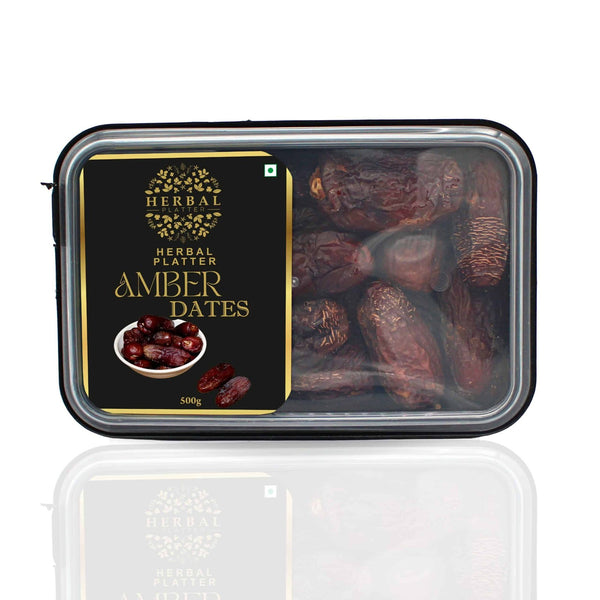 Delectable Amber Dates | Fiber-rich & Heart-Healthy | 500g