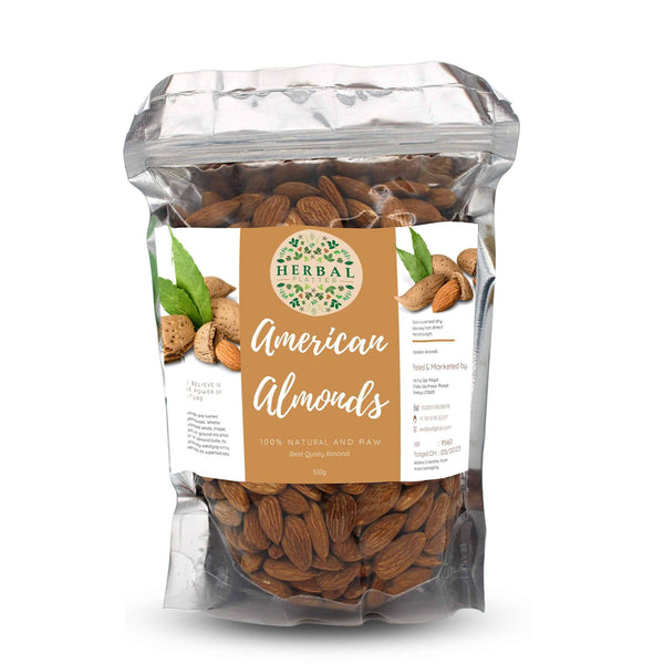 American Almonds | Crunchy and Nutrient-rich Badam | Exquisite Taste and Authentic Quality | 500g