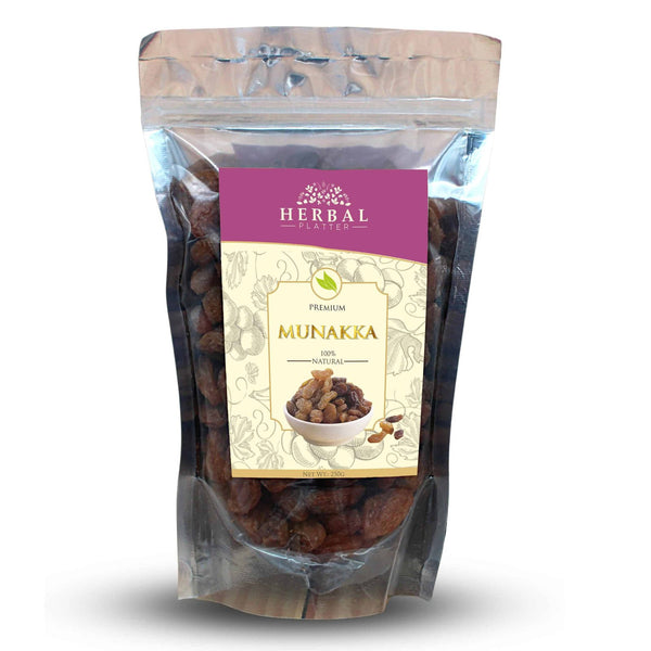 Premium Munakka | Wholesome and Nutritious Dried Grapes | 250gm