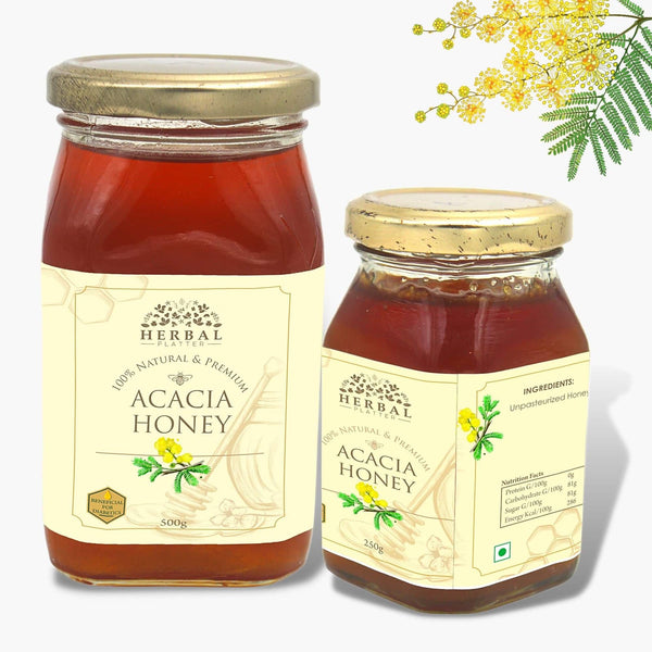 Raw Unprocessed Acacia Honey - 100% Pure Original Monofloral Unpasteurized Honey for Weight Loss