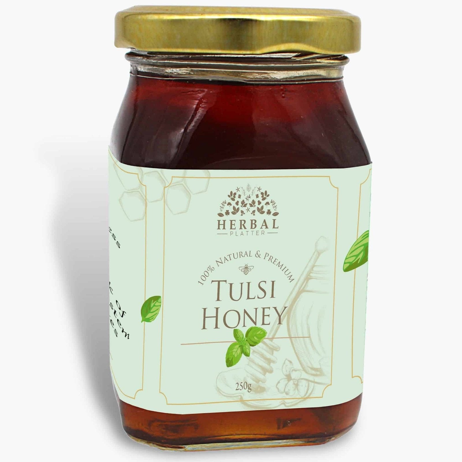 Raw Unprocessed Tulsi Honey - 100% Pure Original Unpasteurized Monofloral Honey