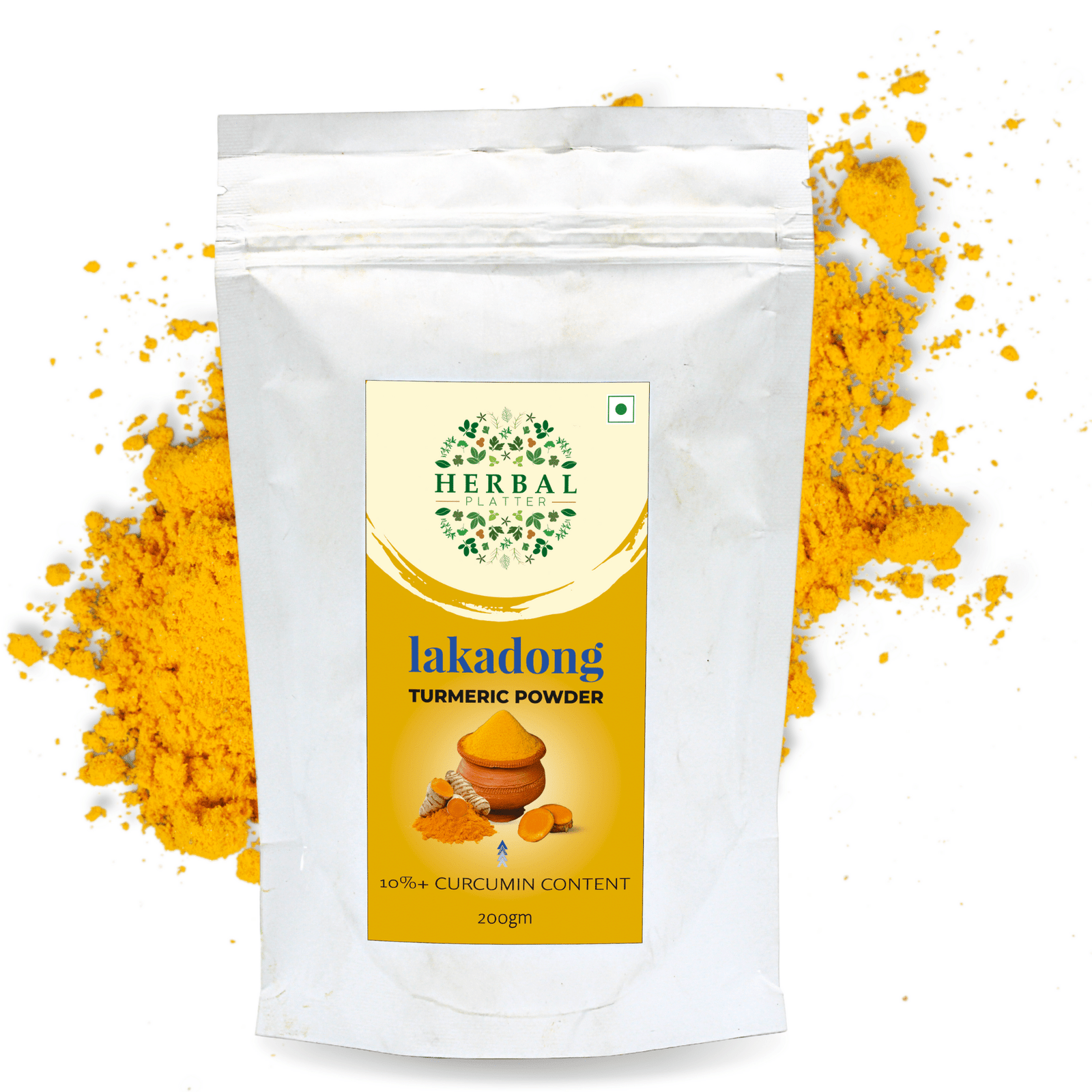 Lakadong Turmeric Powder from Jaintia Hills of Meghalaya- 10%+ Curcumin Lab Tested
