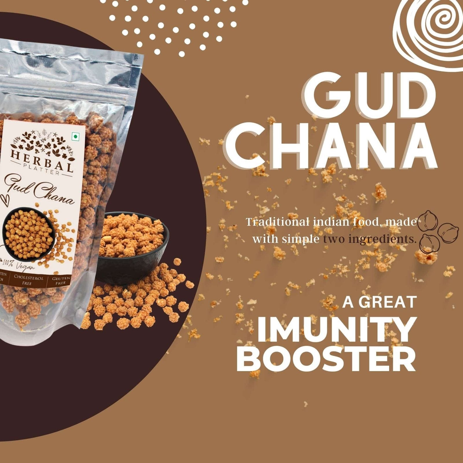 Premium Gud Chana| 200g Stand-up Pouch