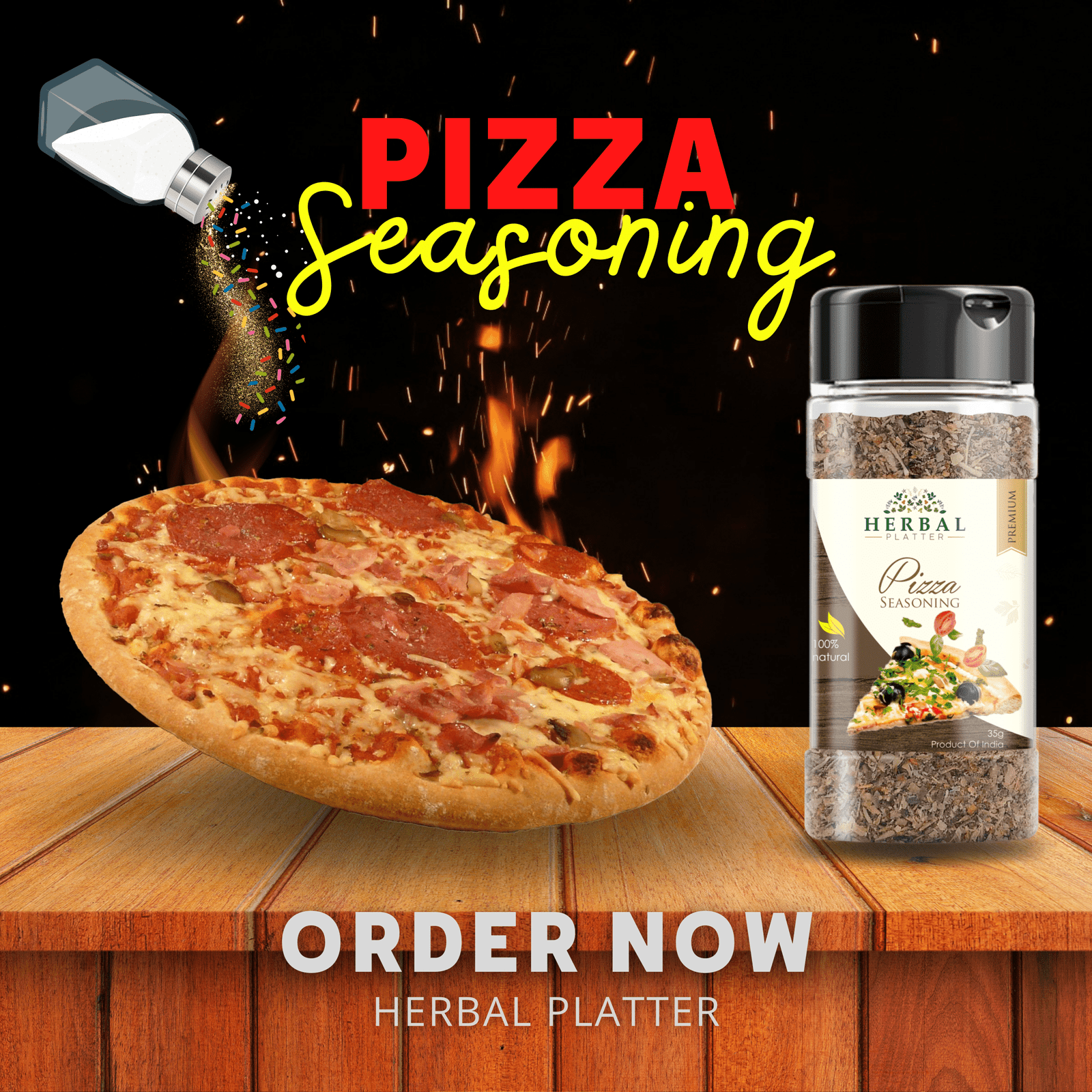 Pizza Seasoning, 35 | All Natural &amp; Healthy Spice Blend for Pizza, Pasta