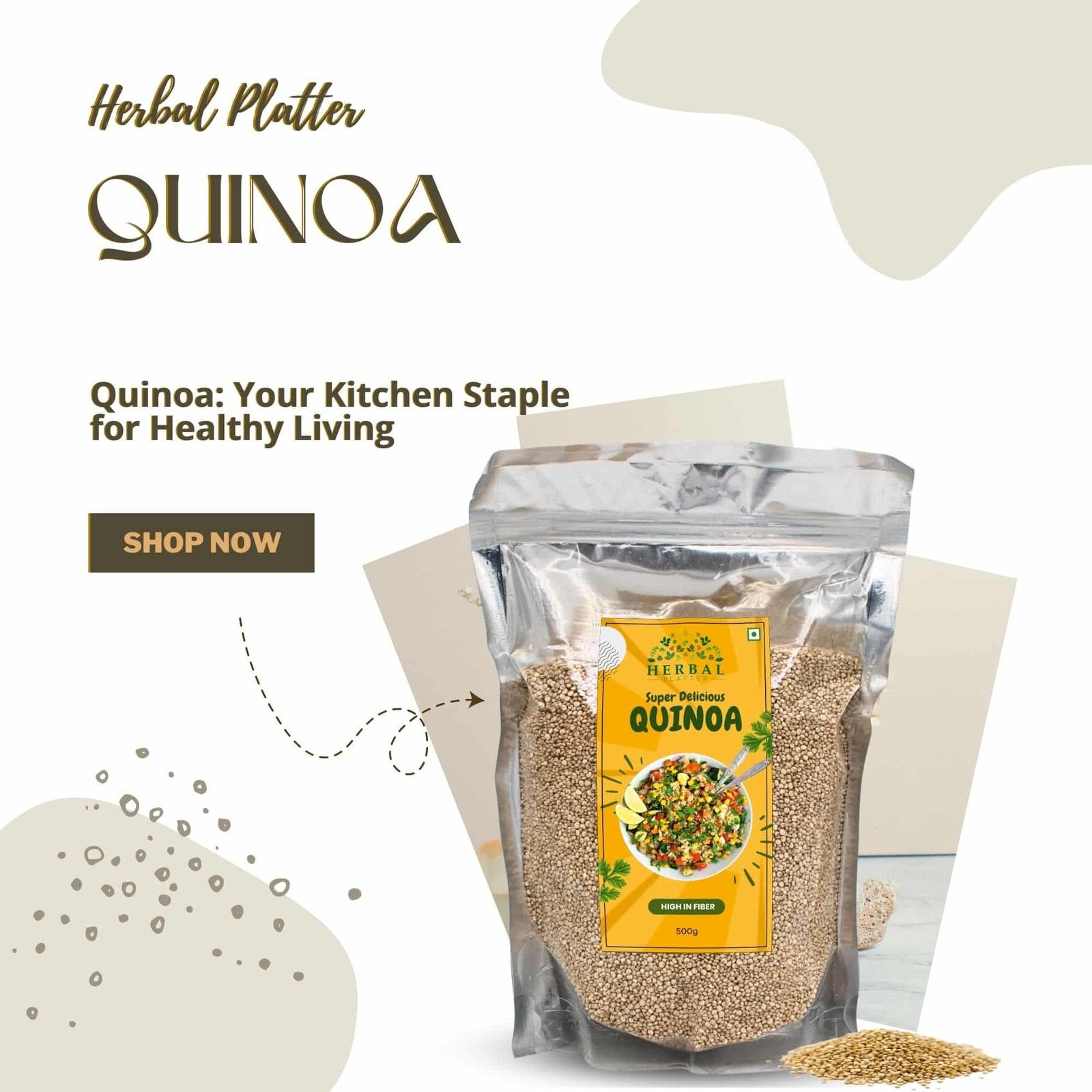 Quinoa | Vegan & Gluten Free | For Weight Loss| 500g