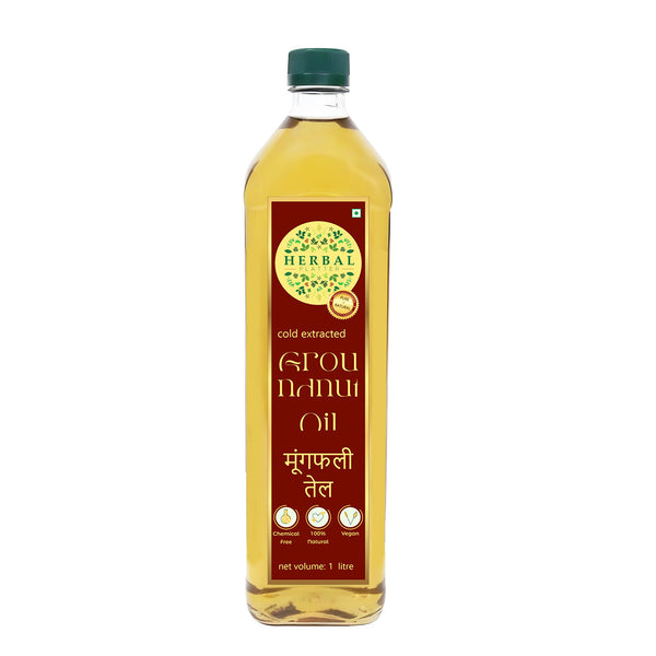 Cold Pressed Groundnut Oil for Cooking 1 Ltr | Peanut Oil | Kachi Ghani Oil