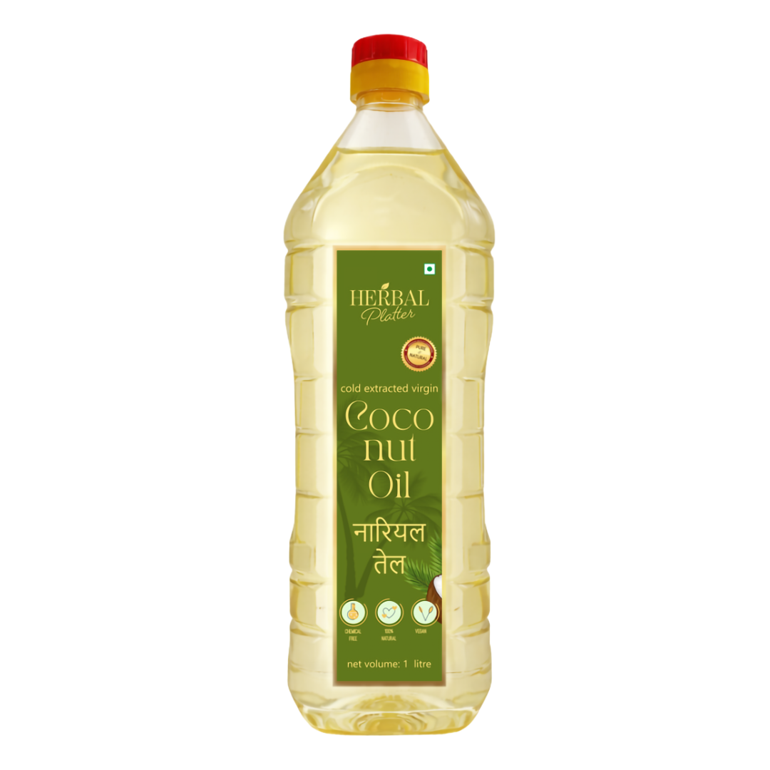 Cold-Pressed Coconut Oil | 100% pure and natural  | 1 Ltr | 500ml
