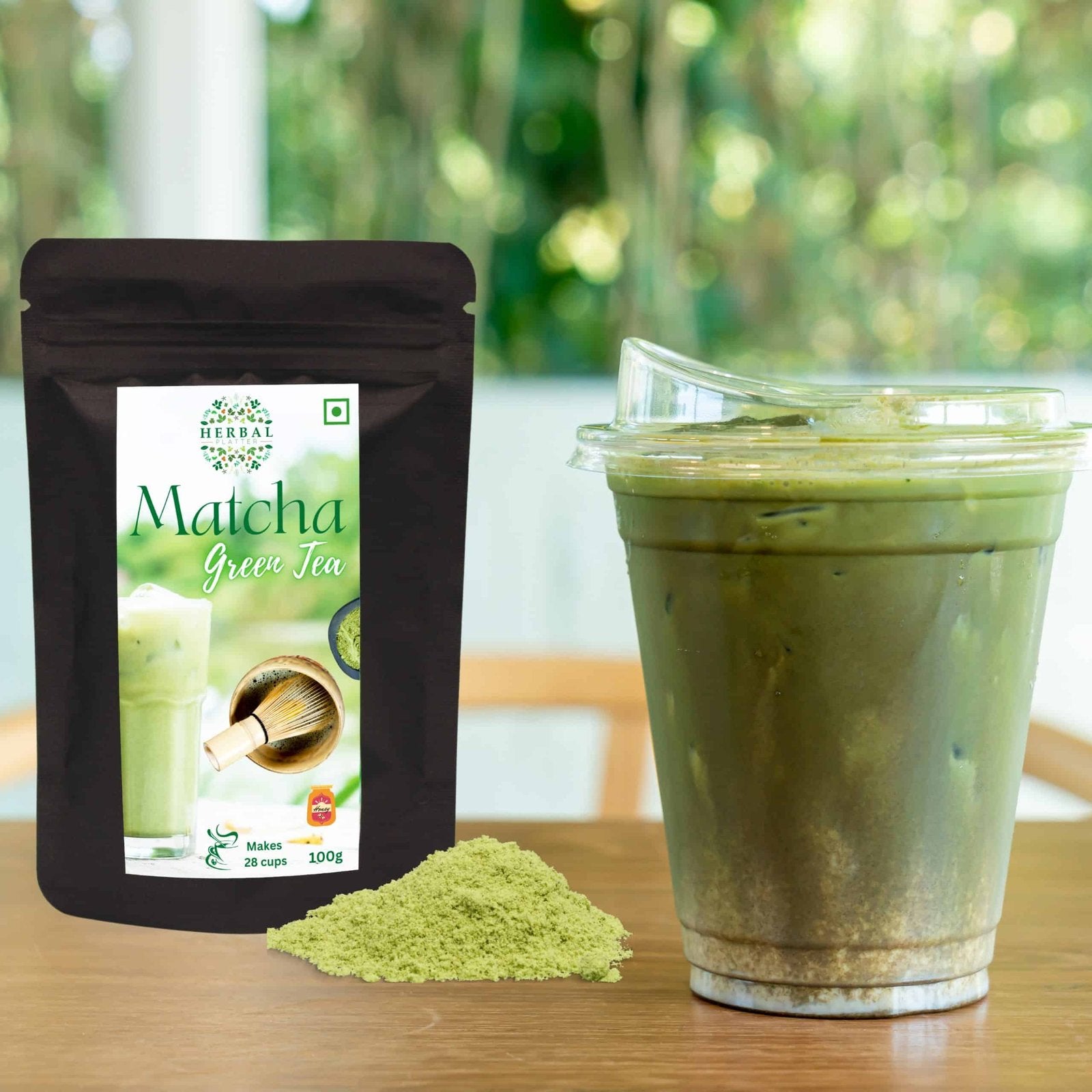 Matcha Green Tea Powder | 100gm in Standup Pouch | 28+ cups