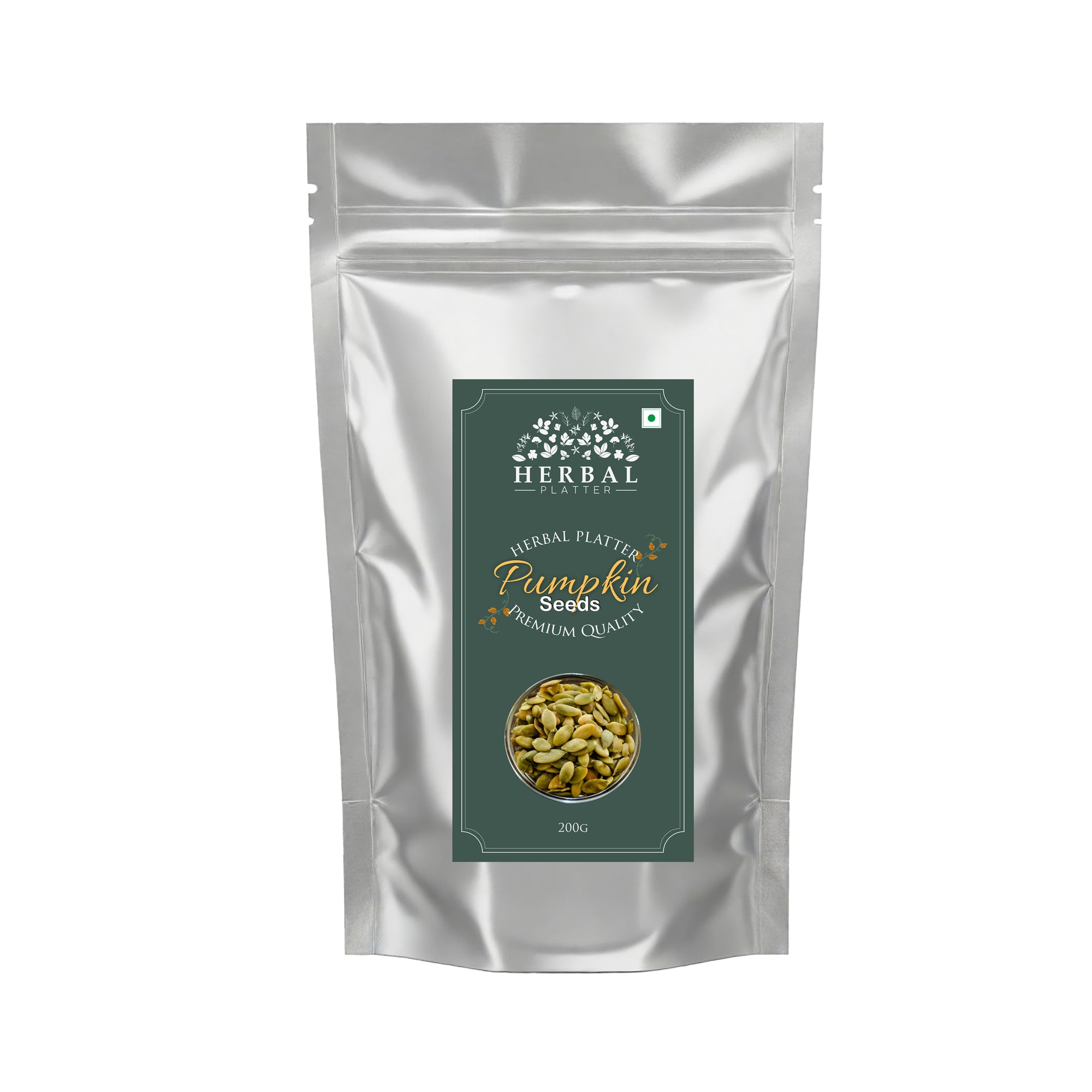 Raw Premium Pumpkin Seeds | Seed for Weight Loss| 200g Standup Pouch With Zipper