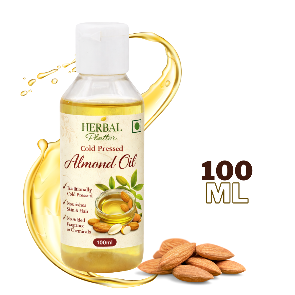 Cold-Pressed Almond Oil | Premium Solution for Natural Wellness | Scalp care | Skin care and Body care | 100ml