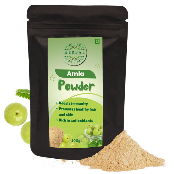 Amla Powder for Immunity, Digestion, Skin and Hair Health, Non-GMO 100g