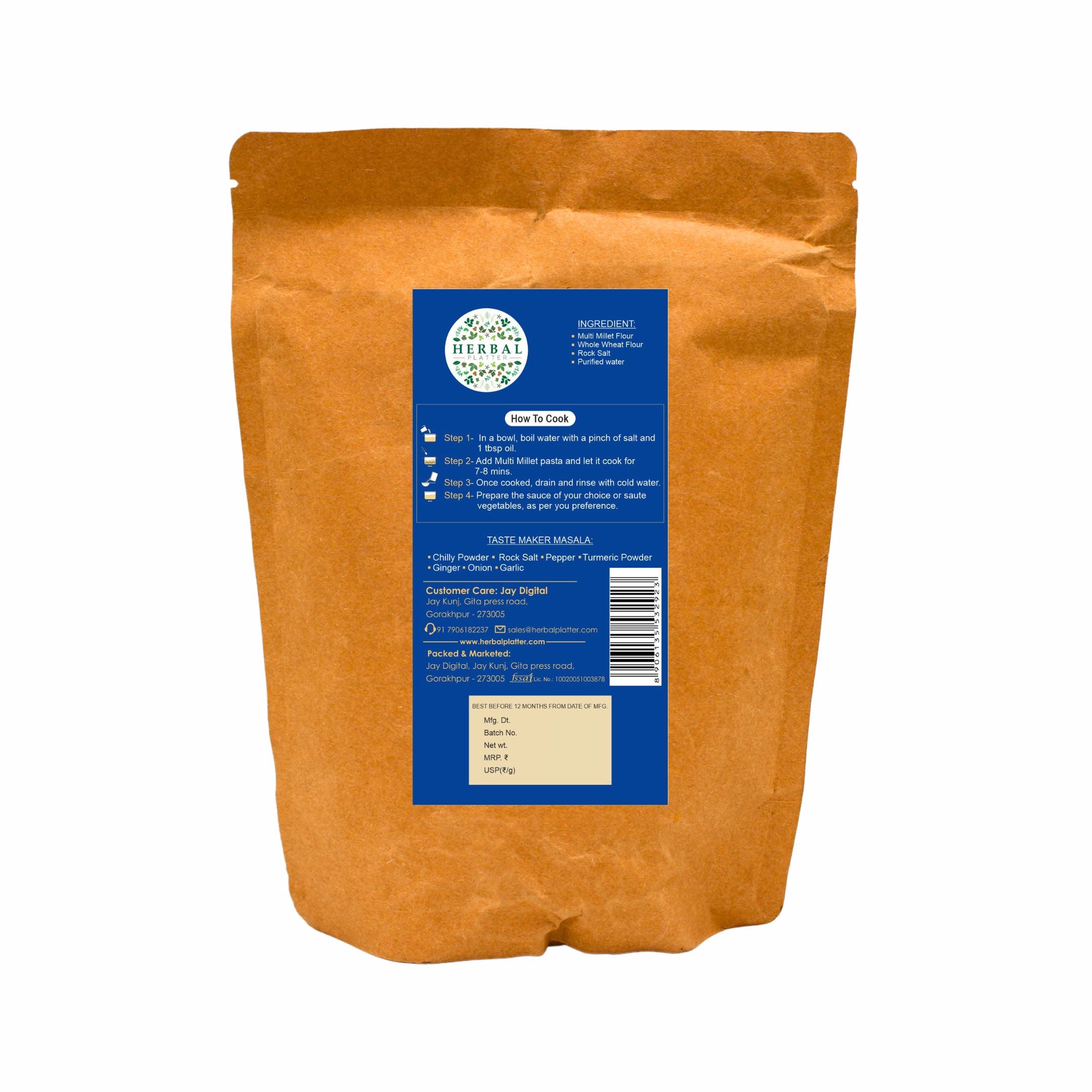 Multi Millet Pasta | Healthy Pasta, No Maida, No MSG Not Fried |200g