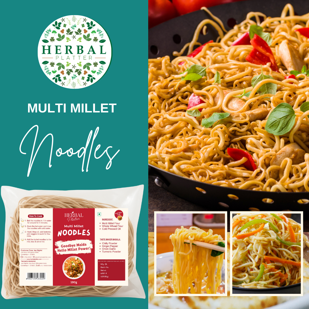 Multi Millet Noodles | Healthy Noodles, No Maida, No MSG Not Fried | 190