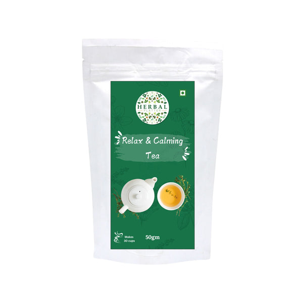 Relax Calming Tea | 50gm in Standup Pouch | 29+ cups